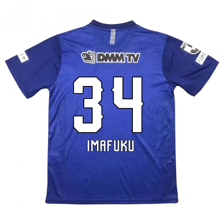 Niño Camiseta Kennosuke Imafuku #34 Azul Oscuro 1ª Equipación 2024/25 La Camisa Chile