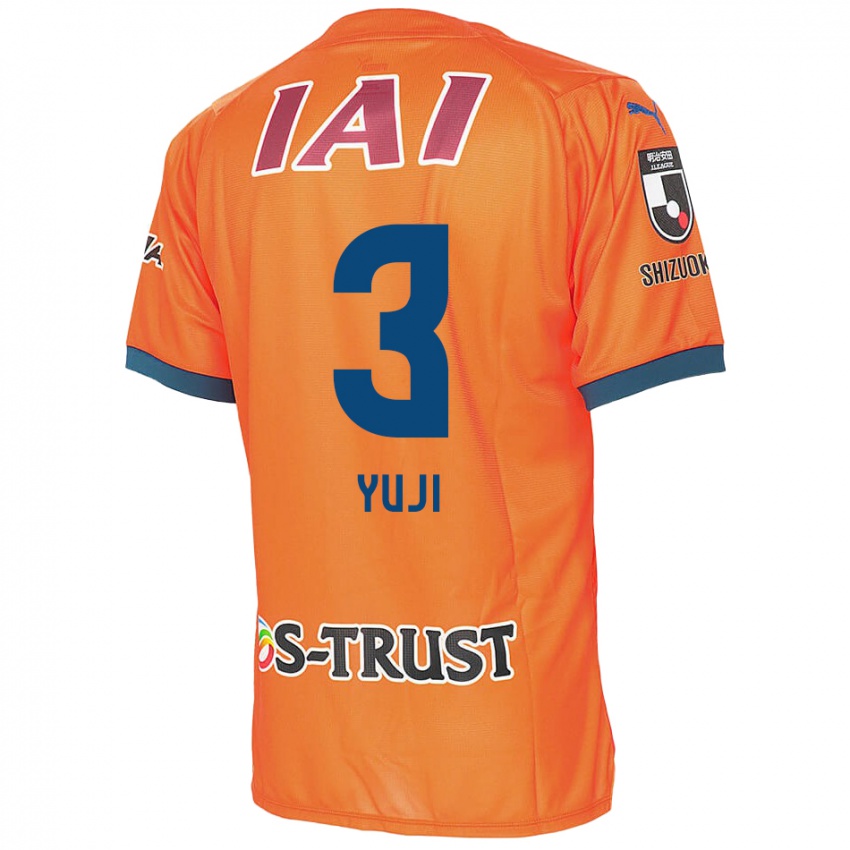 Niño Camiseta Yuji Takahashi #3 Naranja Azul 1ª Equipación 2024/25 La Camisa Chile