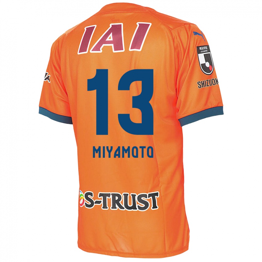 Niño Camiseta Kota Miyamoto #13 Naranja Azul 1ª Equipación 2024/25 La Camisa Chile