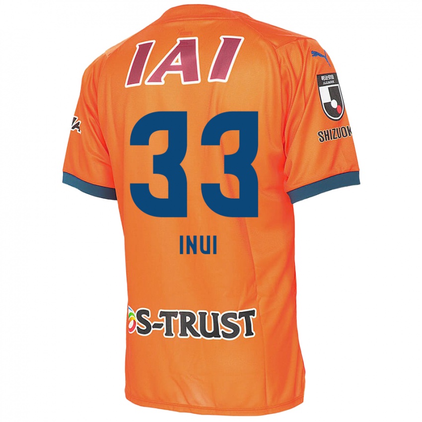 Niño Camiseta Takashi Inui #33 Naranja Azul 1ª Equipación 2024/25 La Camisa Chile