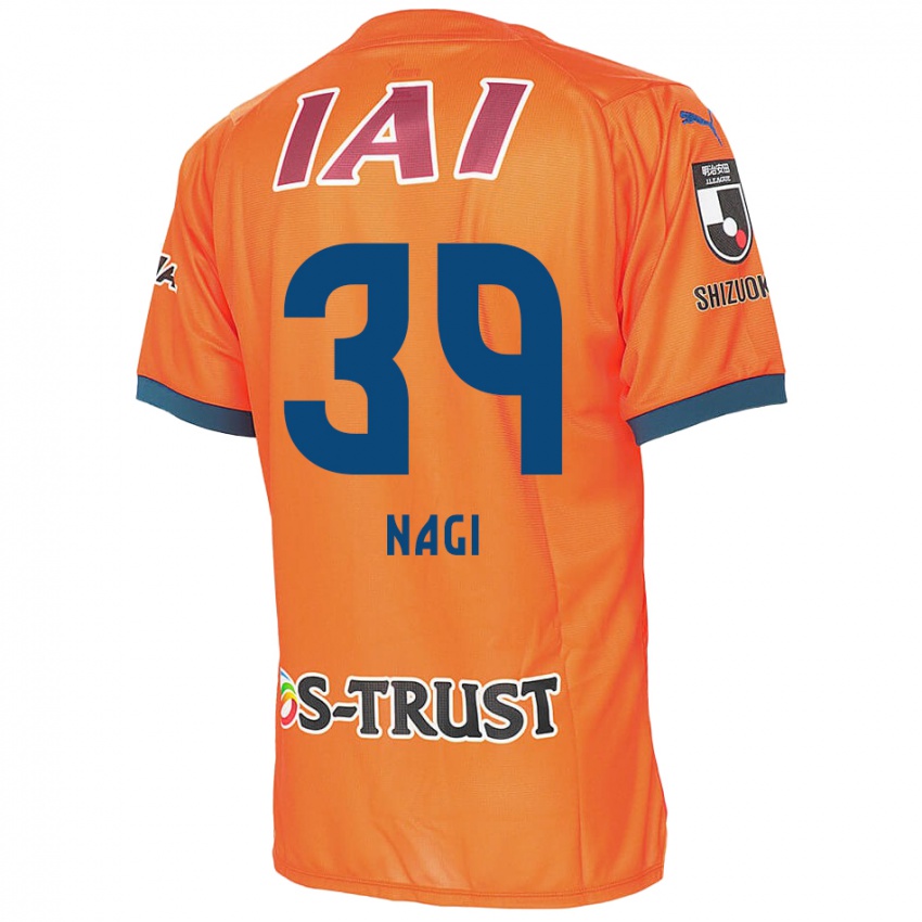 Niño Camiseta Nagi Kawatani #39 Naranja Azul 1ª Equipación 2024/25 La Camisa Chile