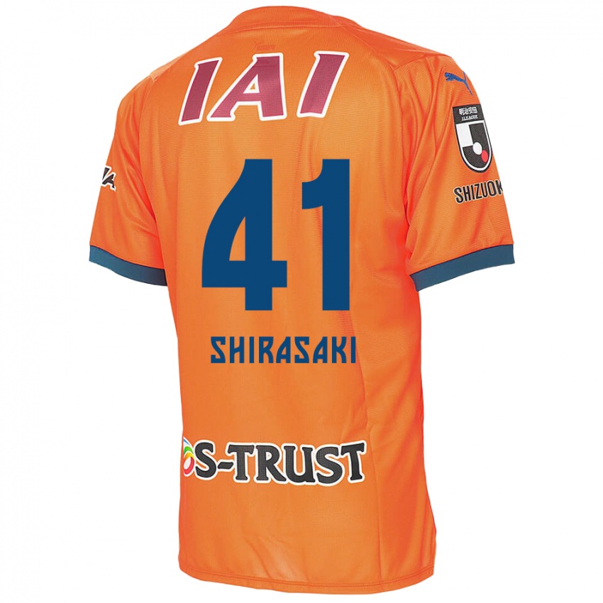 Niño Camiseta Ryohei Shirasaki #41 Naranja Azul 1ª Equipación 2024/25 La Camisa Chile