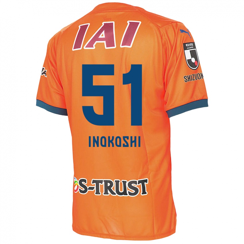 Niño Camiseta Yui Inokoshi #51 Naranja Azul 1ª Equipación 2024/25 La Camisa Chile