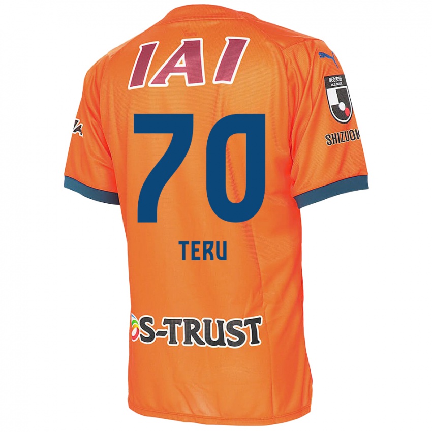 Niño Camiseta Teruki Hara #70 Naranja Azul 1ª Equipación 2024/25 La Camisa Chile