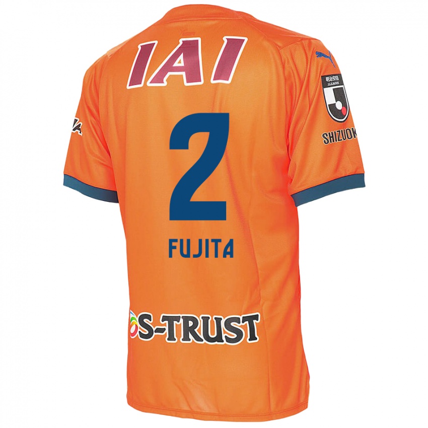 Niño Camiseta Shunsuke Fujita #2 Naranja Azul 1ª Equipación 2024/25 La Camisa Chile