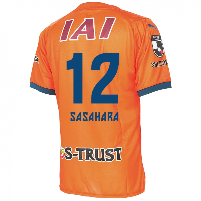 Niño Camiseta Kenshin Sasahara #12 Naranja Azul 1ª Equipación 2024/25 La Camisa Chile