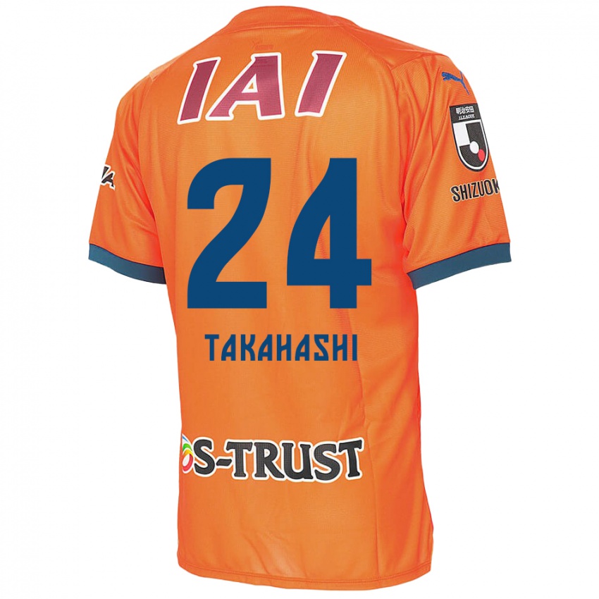 Niño Camiseta Yuzuki Takahashi #24 Naranja Azul 1ª Equipación 2024/25 La Camisa Chile