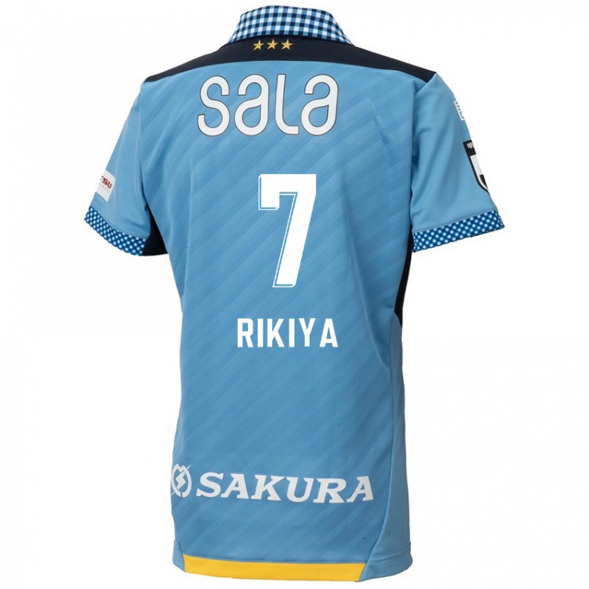 Niño Camiseta Rikiya Uehara #7 Azul Negro 1ª Equipación 2024/25 La Camisa Chile