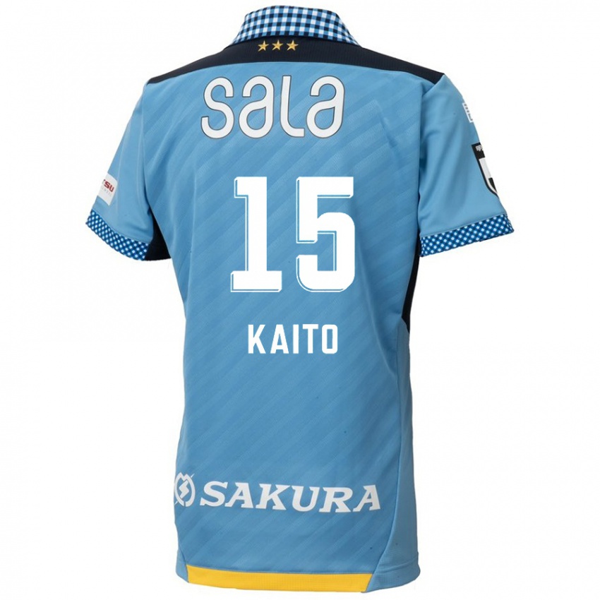 Niño Camiseta Kaito Suzuki #15 Azul Negro 1ª Equipación 2024/25 La Camisa Chile