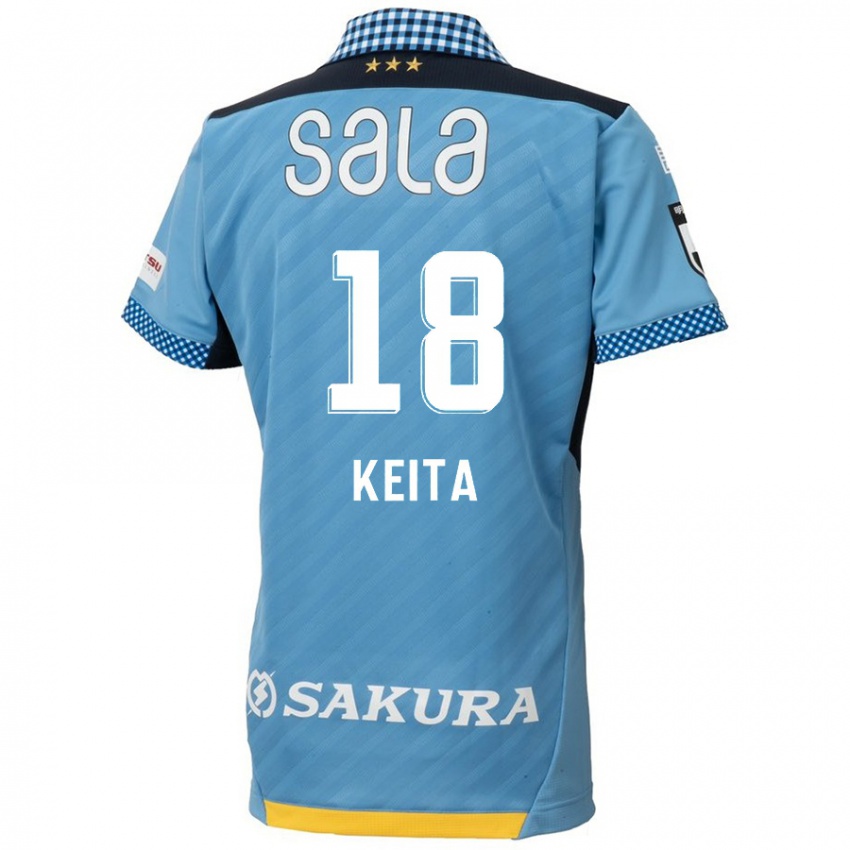 Niño Camiseta Keita Takahata #18 Azul Negro 1ª Equipación 2024/25 La Camisa Chile