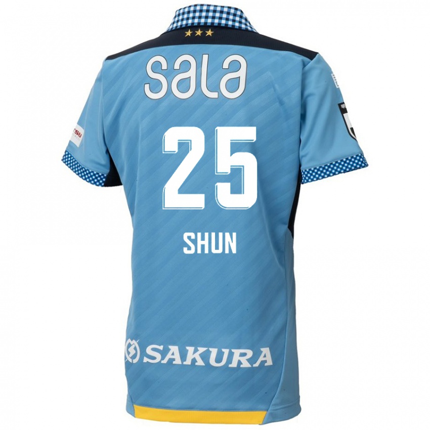 Niño Camiseta Shun Nakamura #25 Azul Negro 1ª Equipación 2024/25 La Camisa Chile