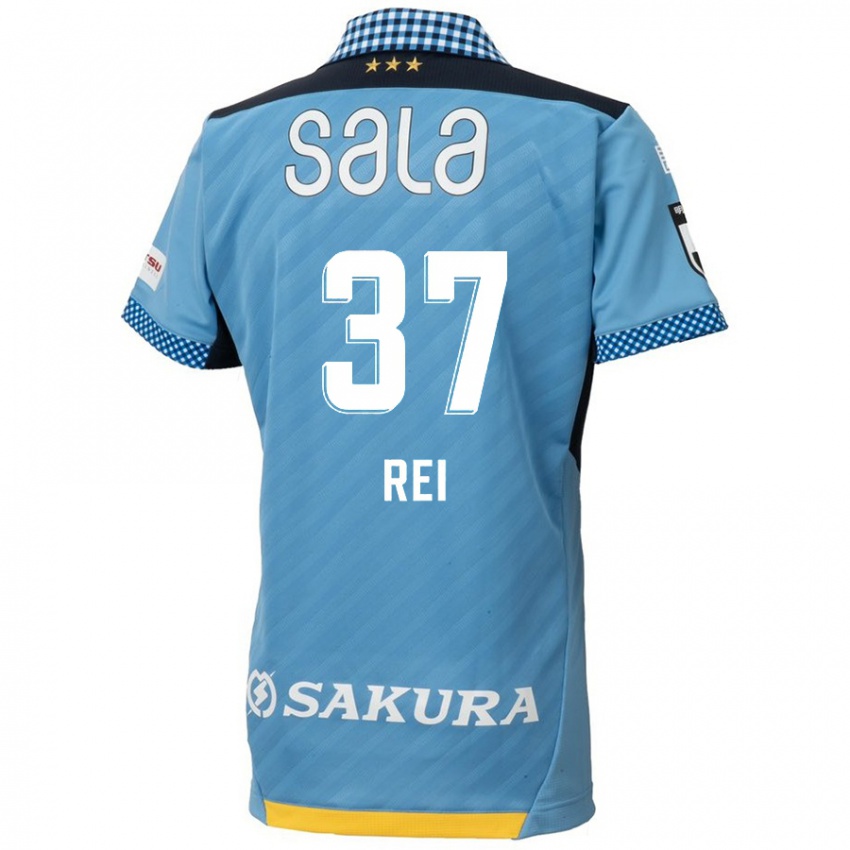 Niño Camiseta Rei Hirakawa #37 Azul Negro 1ª Equipación 2024/25 La Camisa Chile