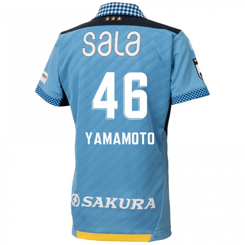 Niño Camiseta Shota Yamamoto #46 Azul Negro 1ª Equipación 2024/25 La Camisa Chile