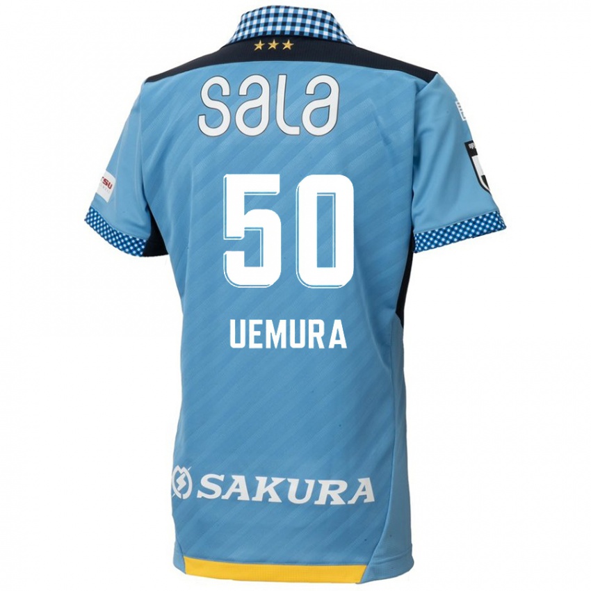 Niño Camiseta Hiroto Uemura #50 Azul Negro 1ª Equipación 2024/25 La Camisa Chile