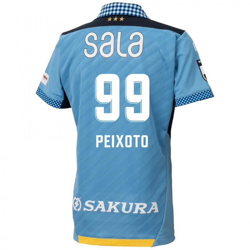 Niño Camiseta Matheus Peixoto #99 Azul Negro 1ª Equipación 2024/25 La Camisa Chile