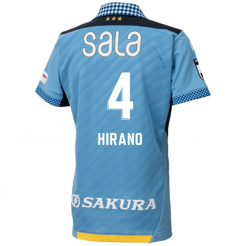 Niño Camiseta Rion Hirano #4 Azul Negro 1ª Equipación 2024/25 La Camisa Chile