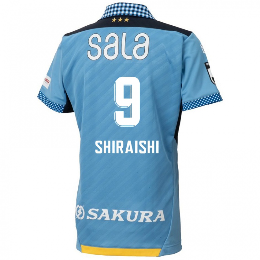 Niño Camiseta Eriya Shiraishi #9 Azul Negro 1ª Equipación 2024/25 La Camisa Chile