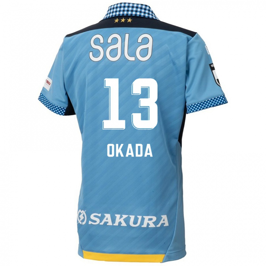 Niño Camiseta Kosei Okada #13 Azul Negro 1ª Equipación 2024/25 La Camisa Chile