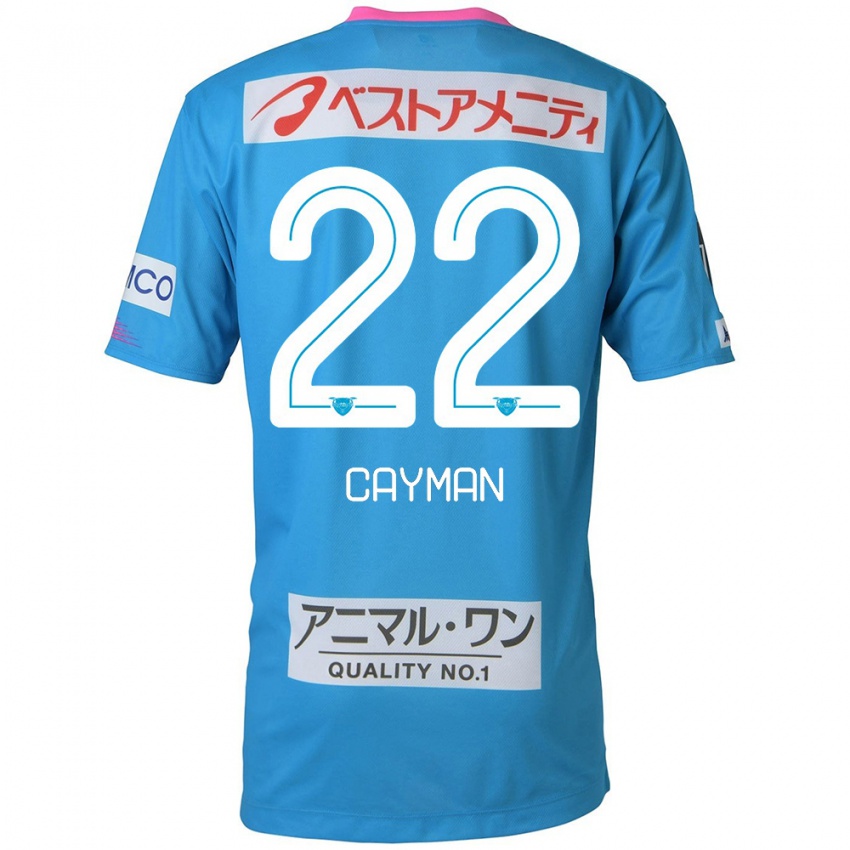 Niño Camiseta Cayman Togashi #22 Azul Rosado 1ª Equipación 2024/25 La Camisa Chile