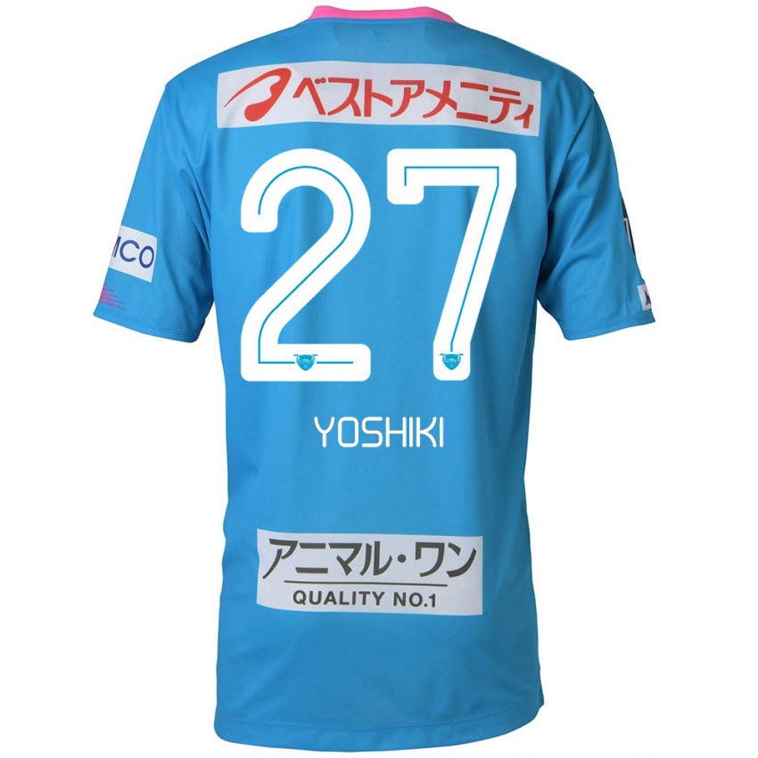 Niño Camiseta Yoshiki Narahara #27 Azul Rosado 1ª Equipación 2024/25 La Camisa Chile