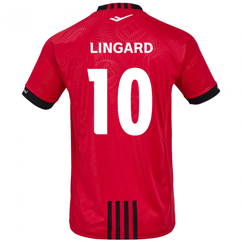 Niño Camiseta Jesse Lingard #10 Negro Rojo 1ª Equipación 2024/25 La Camisa Chile