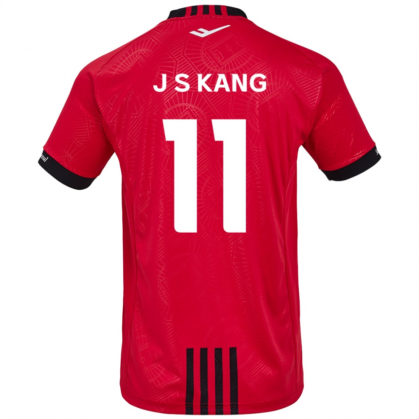 Niño Camiseta Seong-Jin Kang #11 Negro Rojo 1ª Equipación 2024/25 La Camisa Chile