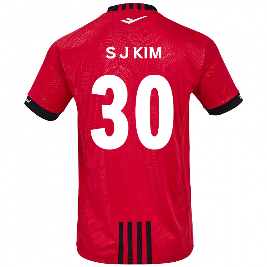 Niño Camiseta Ju-Sung Kim #30 Negro Rojo 1ª Equipación 2024/25 La Camisa Chile