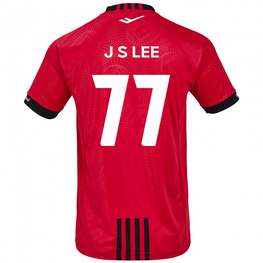 Niño Camiseta Seung-Joon Lee #77 Negro Rojo 1ª Equipación 2024/25 La Camisa Chile