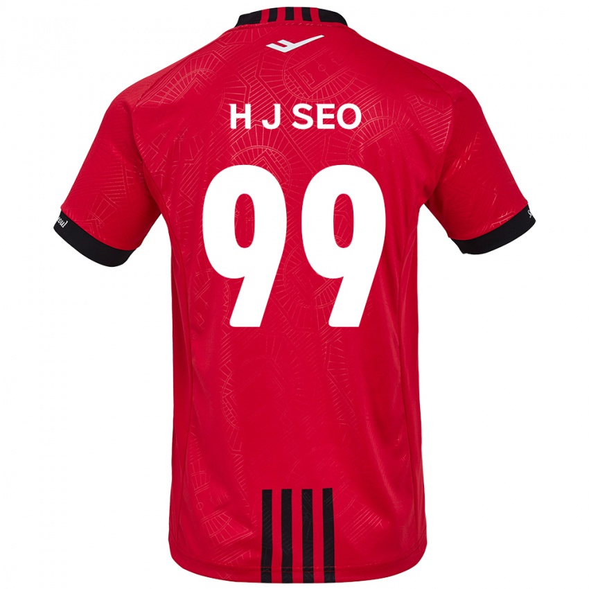 Niño Camiseta Ju-Hwan Seo #99 Negro Rojo 1ª Equipación 2024/25 La Camisa Chile