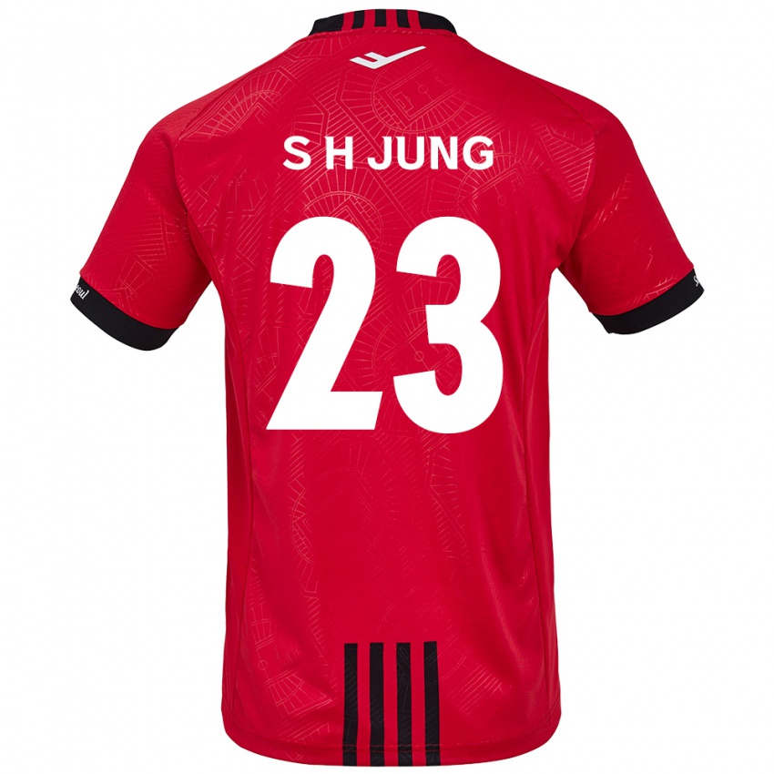 Niño Camiseta Hyeon-Soo Jung #23 Negro Rojo 1ª Equipación 2024/25 La Camisa Chile