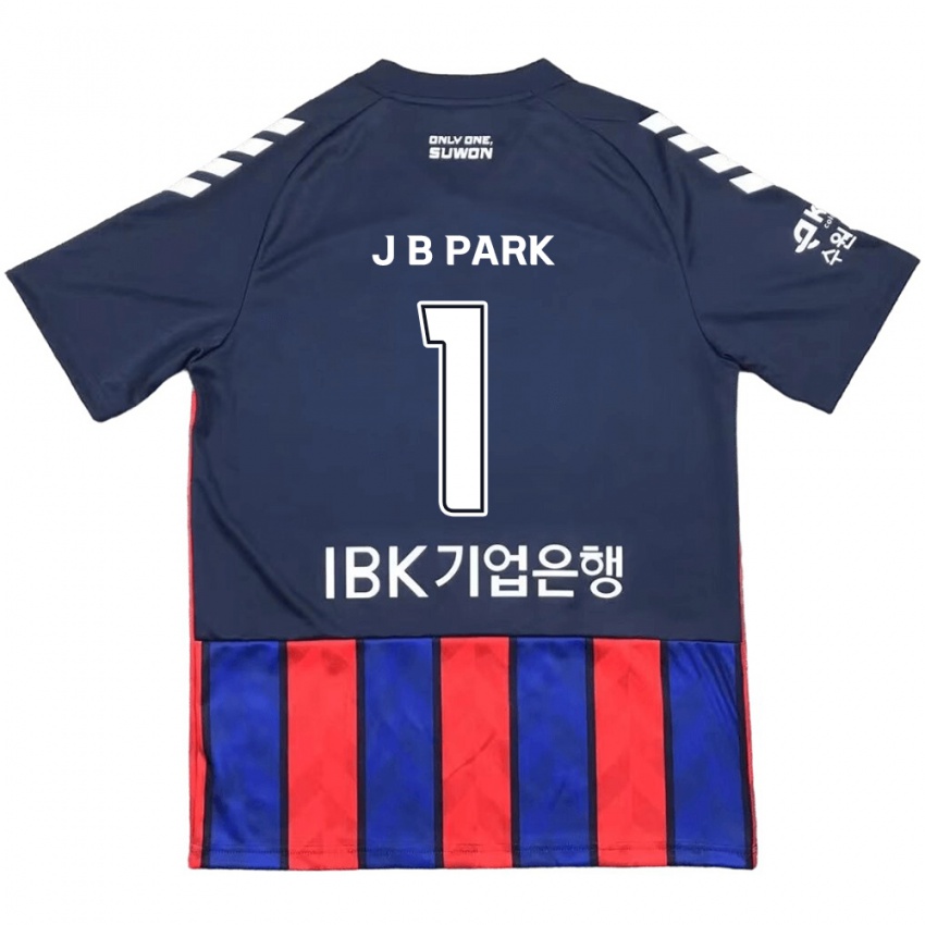 Niño Camiseta Bae-Jong Park #1 Azul Rojo 1ª Equipación 2024/25 La Camisa Chile