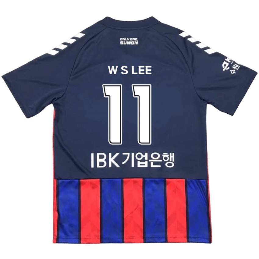 Niño Camiseta Seung-Woo Lee #11 Azul Rojo 1ª Equipación 2024/25 La Camisa Chile