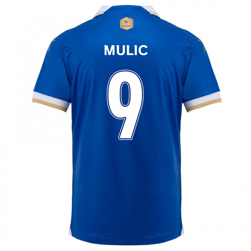 Niño Camiseta Fejsal Mulic #9 Azul Blanco 1ª Equipación 2024/25 La Camisa Chile