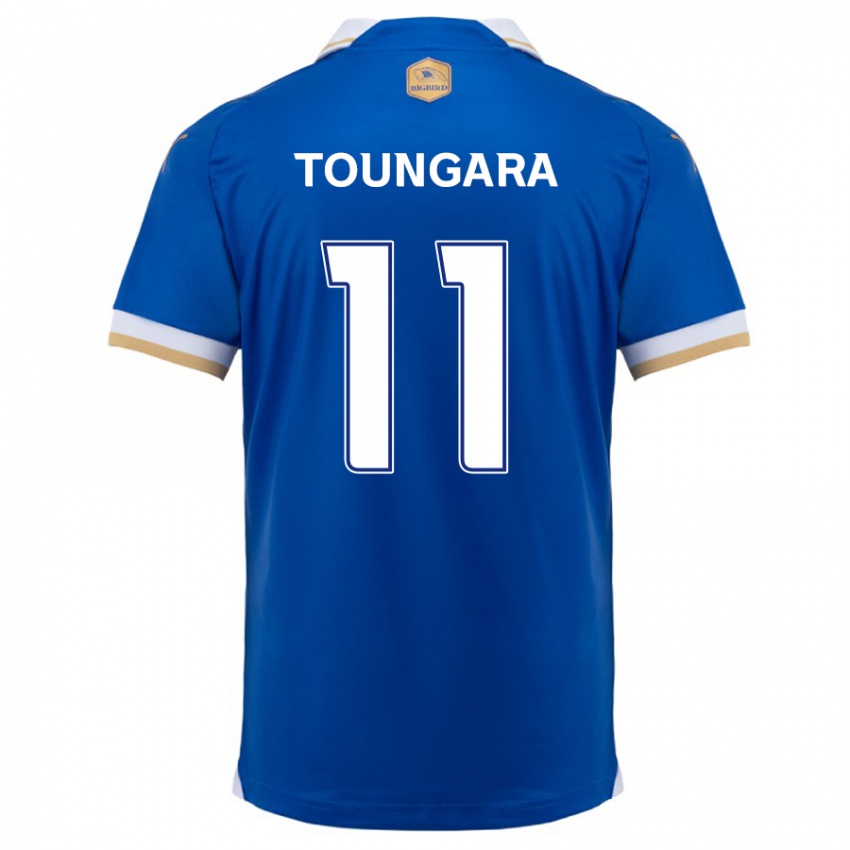 Niño Camiseta Aboubacar Toungara #11 Azul Blanco 1ª Equipación 2024/25 La Camisa Chile