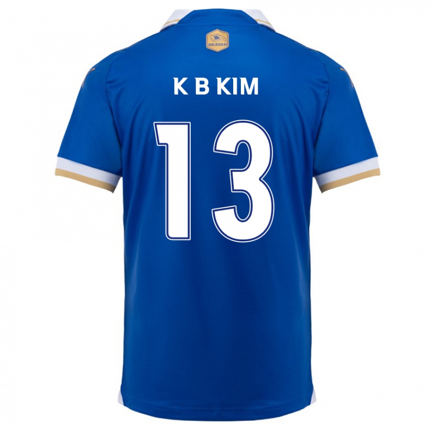 Niño Camiseta Bo-Kyung Kim #13 Azul Blanco 1ª Equipación 2024/25 La Camisa Chile