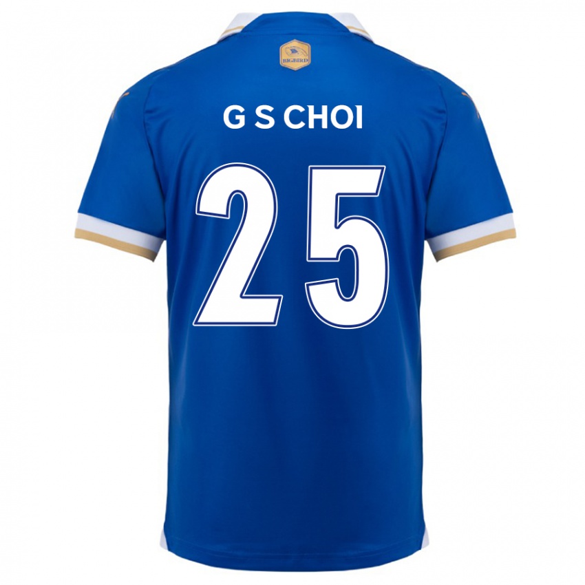 Niño Camiseta Sung-Geun Choi #25 Azul Blanco 1ª Equipación 2024/25 La Camisa Chile