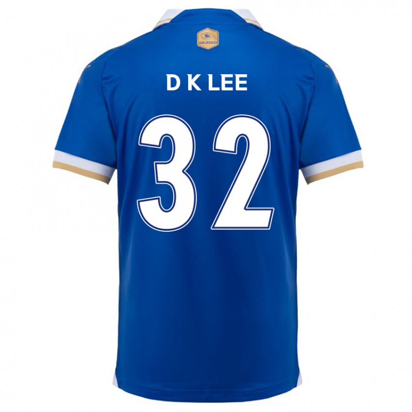 Niño Camiseta Kyu-Dong Lee #32 Azul Blanco 1ª Equipación 2024/25 La Camisa Chile