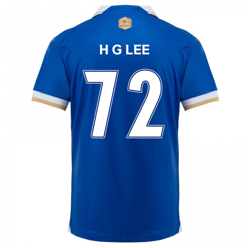 Niño Camiseta Geon-Hee Lee #72 Azul Blanco 1ª Equipación 2024/25 La Camisa Chile