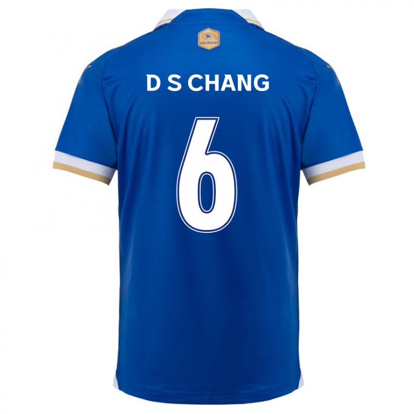 Niño Camiseta Se-Dong Chang #6 Azul Blanco 1ª Equipación 2024/25 La Camisa Chile