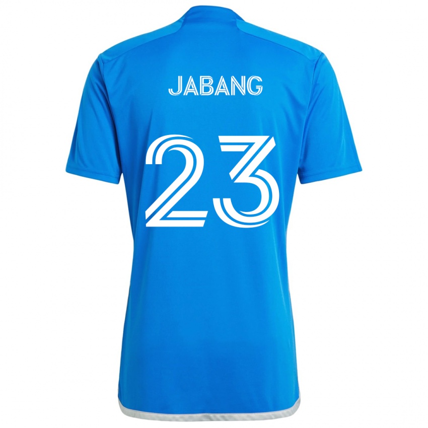 Niño Camiseta Ousman Jabang #23 Azul Blanco 1ª Equipación 2024/25 La Camisa Chile