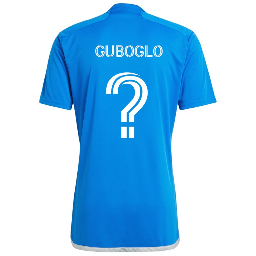 Niño Camiseta Yuri Guboglo #0 Azul Blanco 1ª Equipación 2024/25 La Camisa Chile