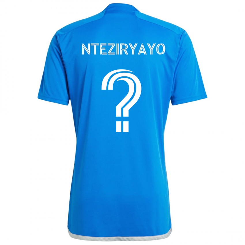 Niño Camiseta Josh Nteziryayo #0 Azul Blanco 1ª Equipación 2024/25 La Camisa Chile