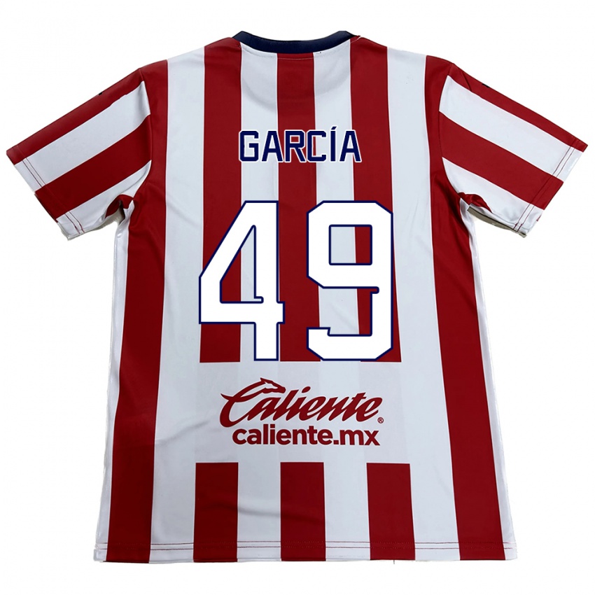 Niño Camiseta Gilberto García #49 Rojo Blanco 1ª Equipación 2024/25 La Camisa Chile