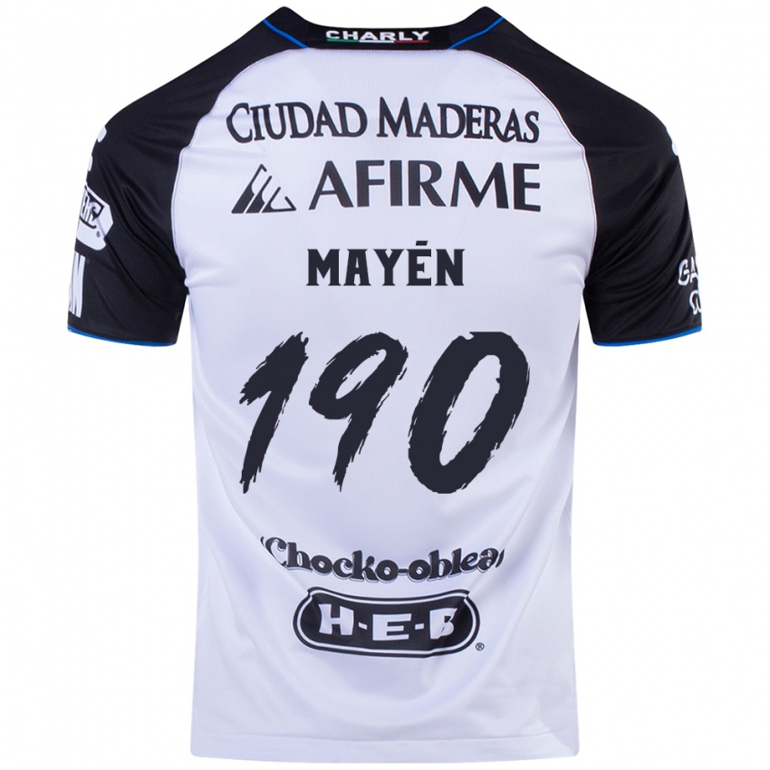 Niño Camiseta Eduardo Mayén #190 Azul Negro 1ª Equipación 2024/25 La Camisa Chile