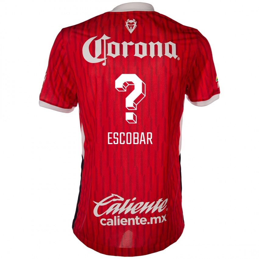 Niño Camiseta Juan Escobar #0 Rojo Blanco 1ª Equipación 2024/25 La Camisa Chile