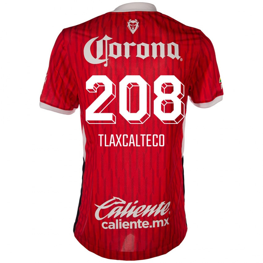 Niño Camiseta Sait Tlaxcalteco #208 Rojo Blanco 1ª Equipación 2024/25 La Camisa Chile