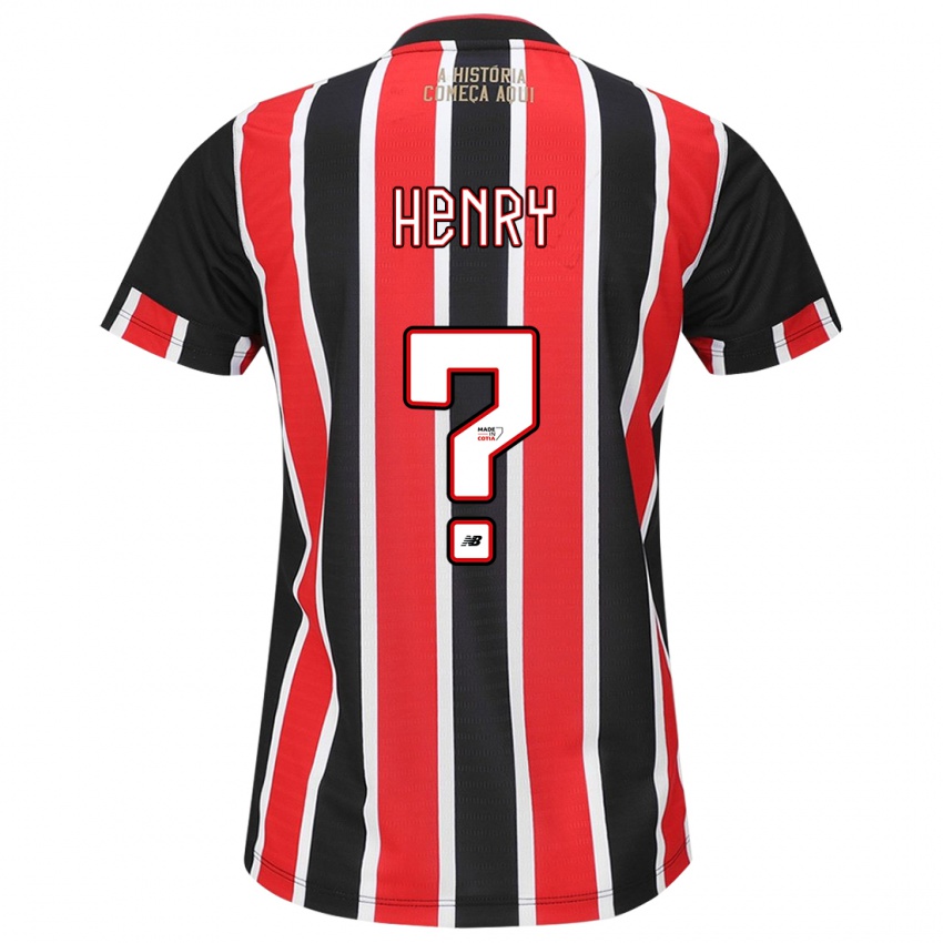 Niño Camiseta Thierry Henry #0 Negro Rojo Blanco 2ª Equipación 2024/25 La Camisa Chile