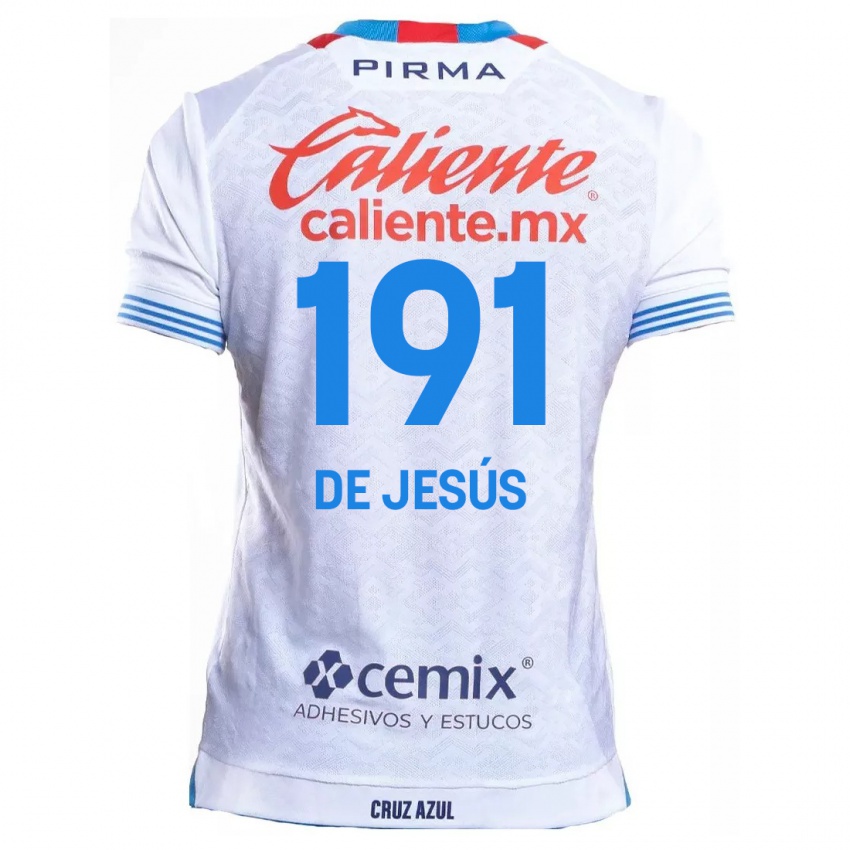 Niño Camiseta Luis De Jesús #191 Blanco Azul 2ª Equipación 2024/25 La Camisa Chile