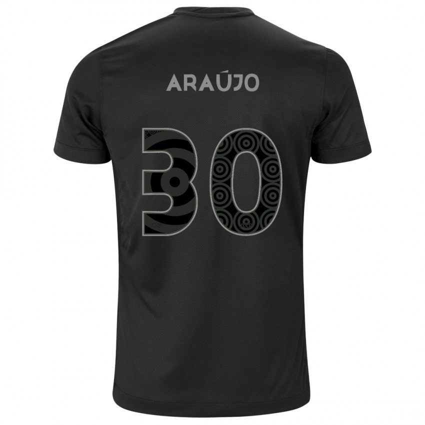 Niño Camiseta Matheus Araujo #30 Negro 2ª Equipación 2024/25 La Camisa Chile