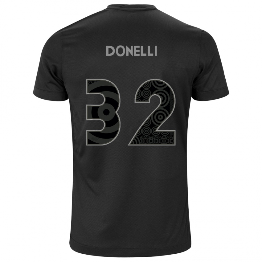 Niño Camiseta Matheus Donelli #32 Negro 2ª Equipación 2024/25 La Camisa Chile